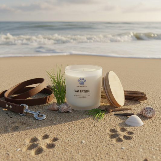 A caneld named Paw Patrol- Ensuring safety at the park or on the beach.